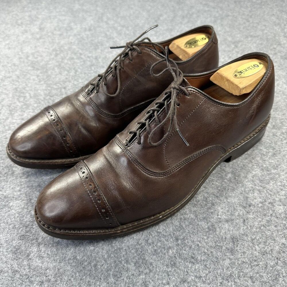 Allen Edmonds Shoes Mens Size 9.5 D Brown Fifth Avenue Cap Toe Oxford USA